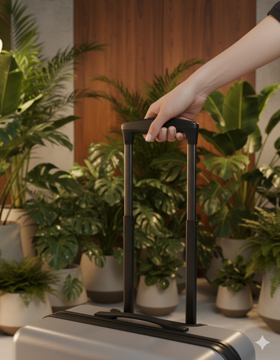 Namoh ABS Overnighter Silver | 18" wide size | perfect for 2-3 day Trips