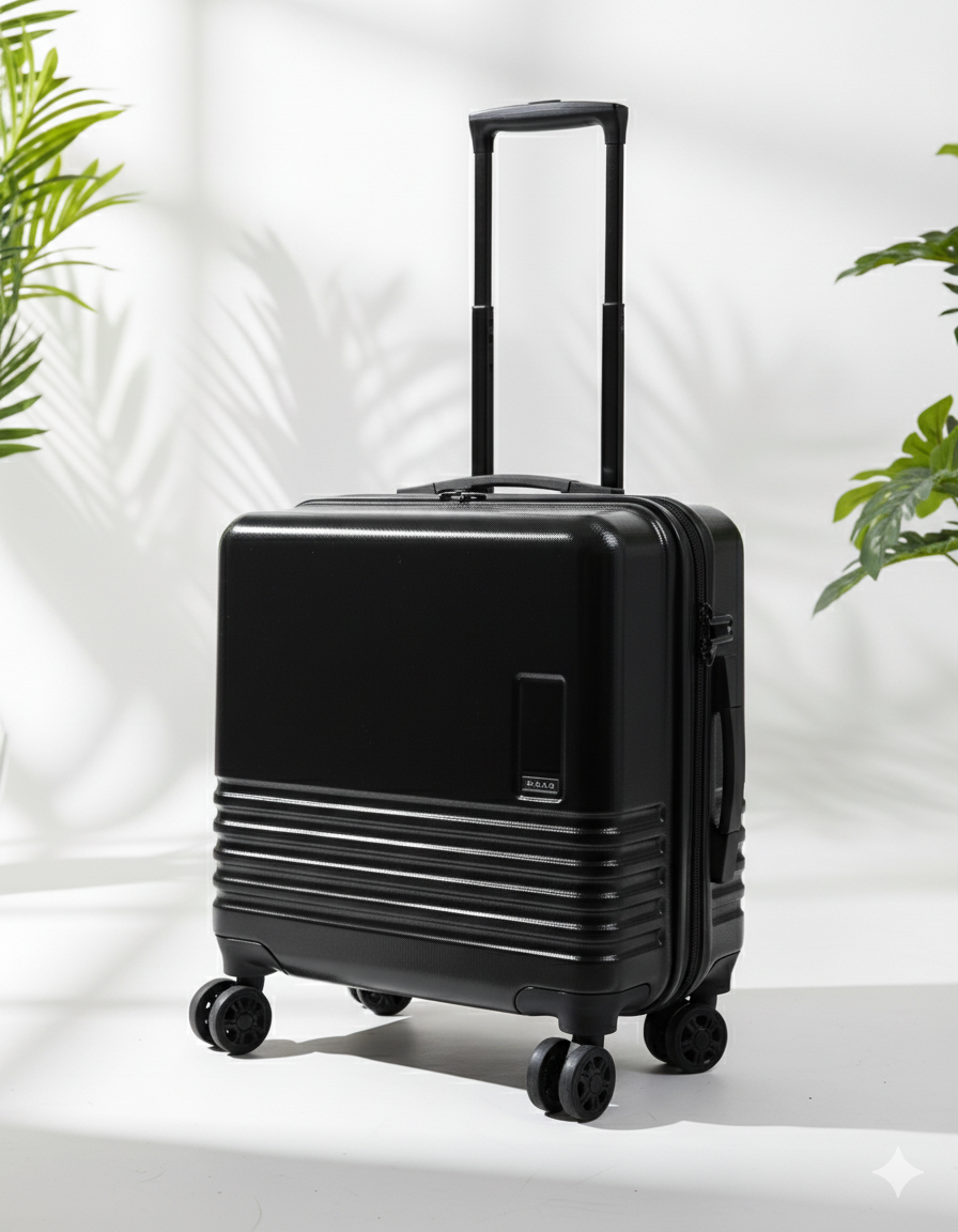 Namoh ABS Overnighter Black | 18" wide size | perfect for 2-3 day Trips