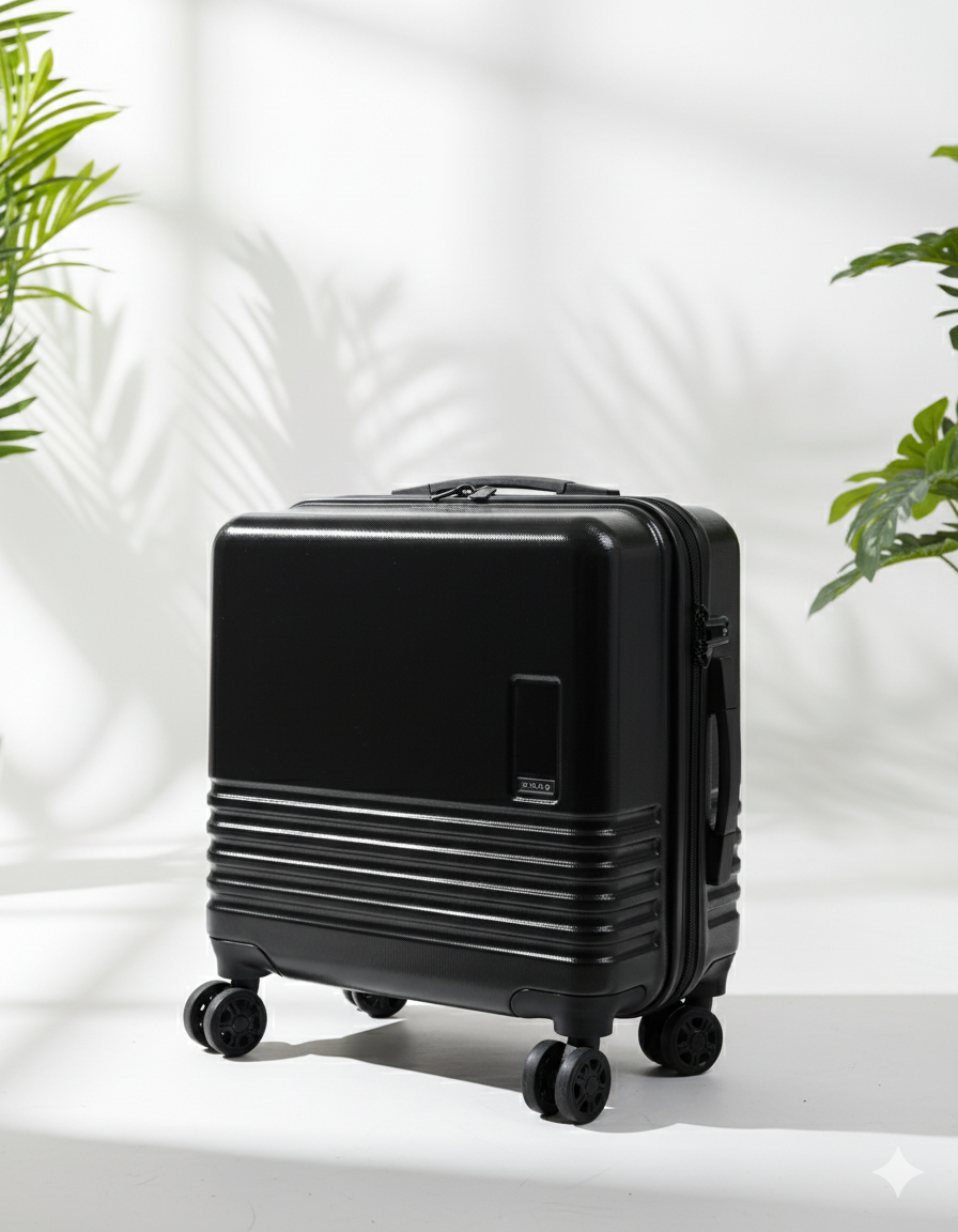 Namoh ABS Overnighter Black | 18" wide size | perfect for 2-3 day Trips