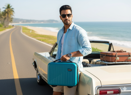 Namoh ABS Vanity Bag Peacock Blue